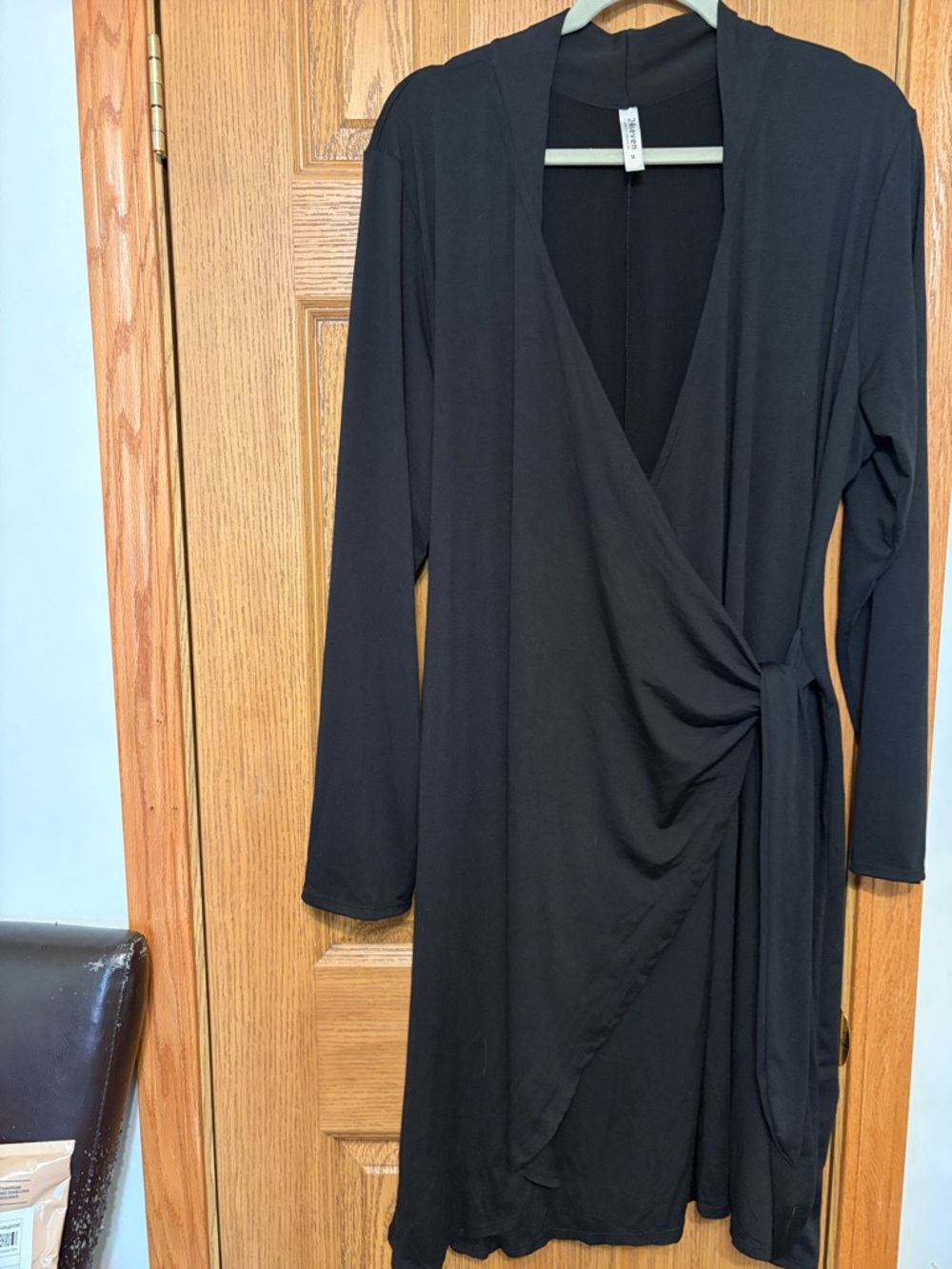 Black Wrap Dress - Women